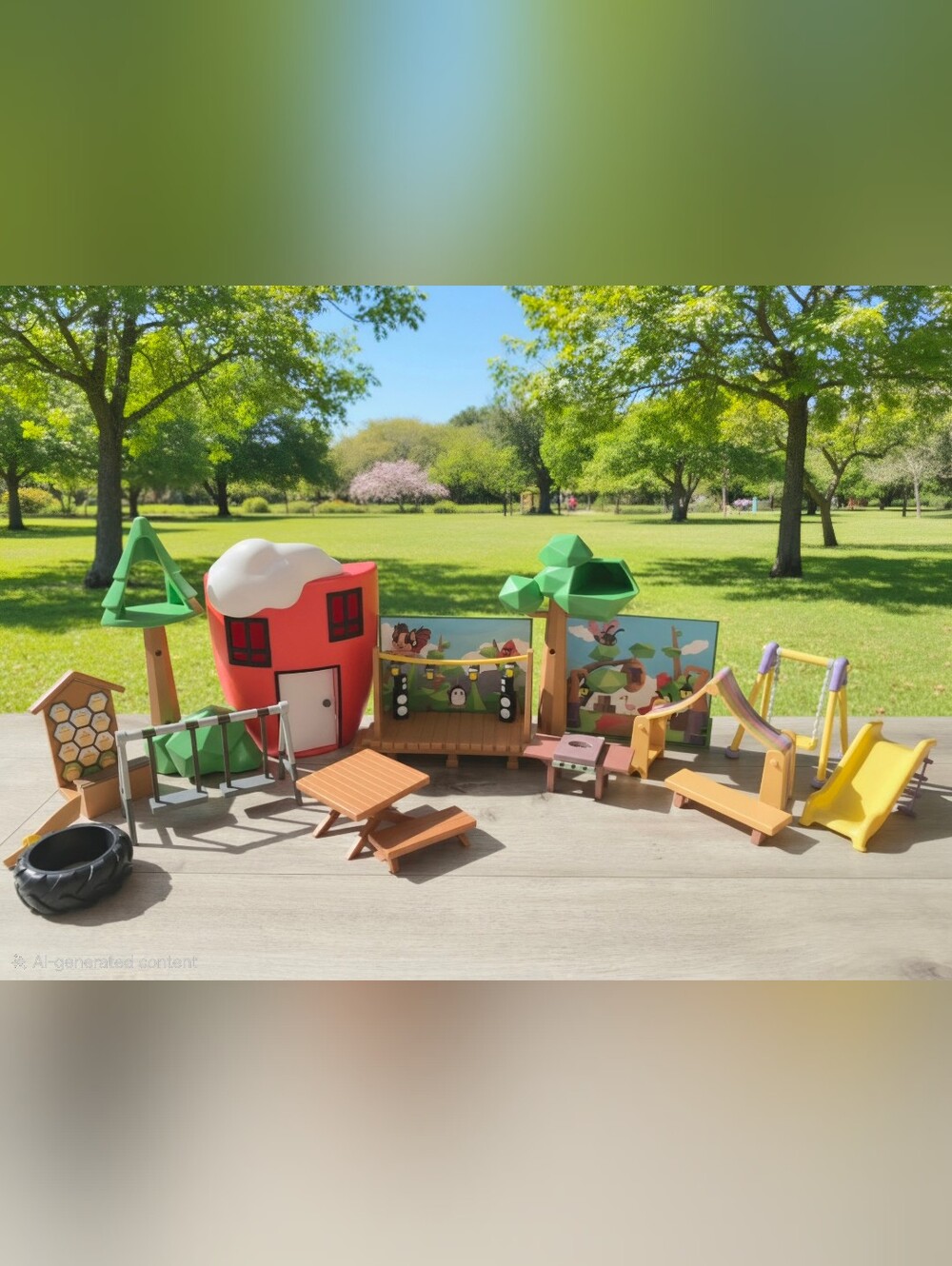 Roblox Adopt Me Coffee Shop and Playground Set
